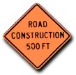 Construction Signage W20-1r-500