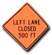 Construction Signage W20-5L-500