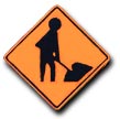 Construction Signage W21-1a
