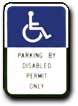 Handicap Signage R7-8-FL