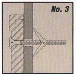 Cast Plaque Mounting Method - Rosettes/Toggle Bolts for Hollow Walls