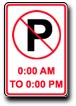 Parking Signage R7-2a