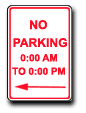 Parking Signage R7-2L and R7-2R