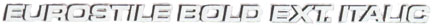 Eurostile Bold Italic
