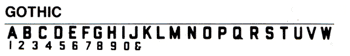 Gothic Letter Style