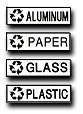 Community Awareness Signage Bin Stickers