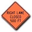 Construction Signage W20-5R-500